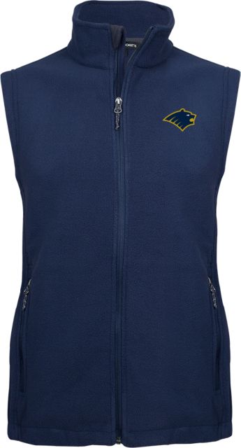 George Fox Fleece Full Zip Vest Bear Head - ONLINE ONLY