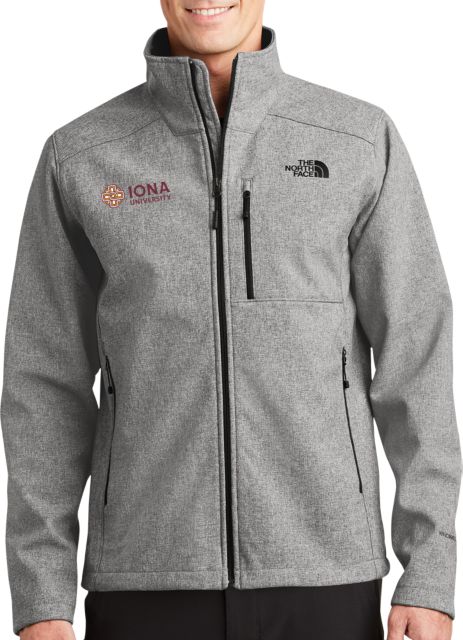 Iona The North Face Heather Apex Barrier Softshell Jacket Iona University w/ Cross - ONLINE ONLY