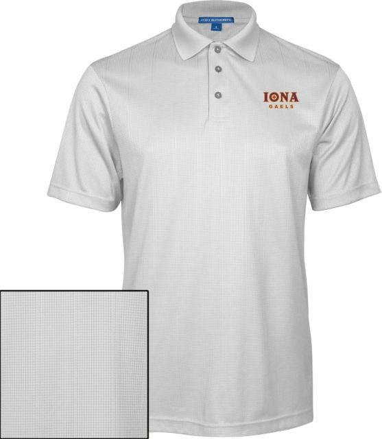 Iona Performance Fine Jacquard Polo Primary Wordmark - ONLINE ONLY