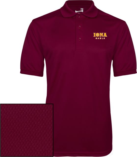 Iona Dry Mesh Polo Primary Wordmark - ONLINE ONLY