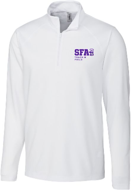 Stephen F Austin C&B Clique Ice Pique Half Zip SFA Track adn Field - ONLINE ONLY