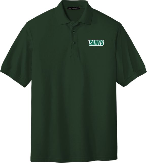 Siena Silk Touch Polo Saints Wordmark - ONLINE ONLY