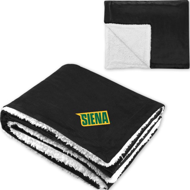 Siena Super Soft Luxurious Sherpa Throw Blanket Siena Wordmark - ONLINE ONLY