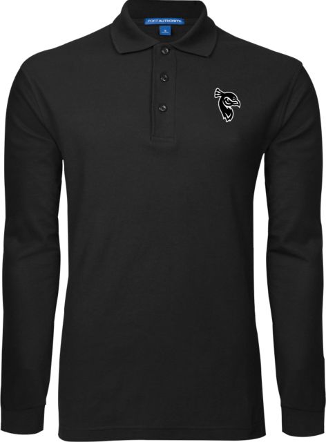 Saint Peters Long Sleeve Polo Saint Peters Mascot Head - ONLINE ONLY