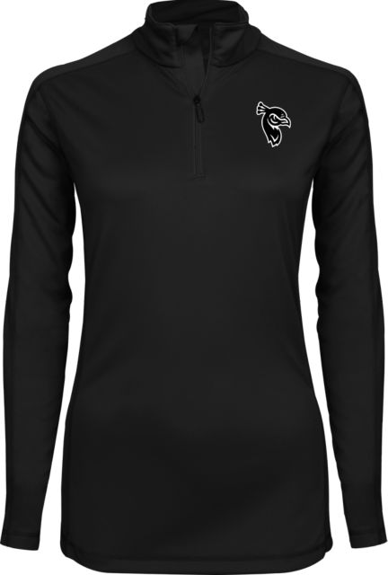 Saint Peters Ladies Syntrel Interlock 1/4 Zip Saint Peters Mascot Head - ONLINE ONLY
