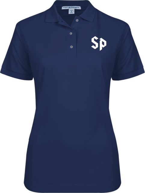 Saint Peters Ladies Easycare Pique Polo Saint Peters Monogram - ONLINE ONLY