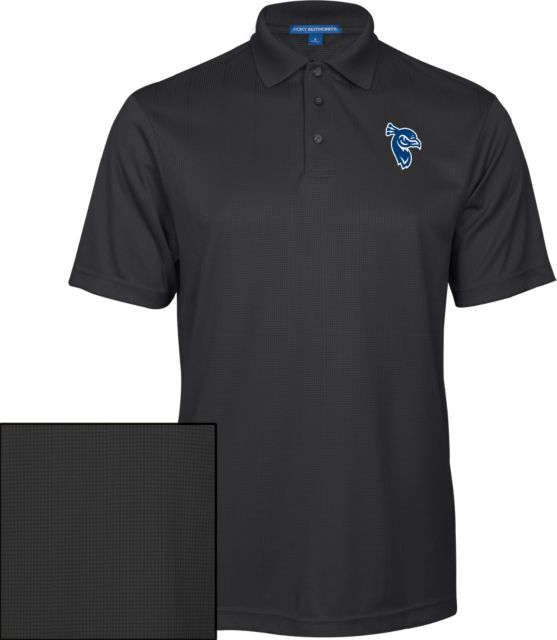 Saint Peters Performance Fine Jacquard Polo Saint Peters Mascot Head - ONLINE ONLY
