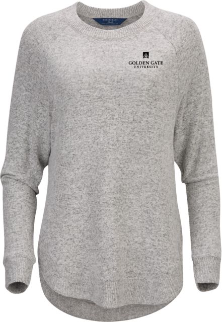 Golden Gate Boxercraft Womens Cuddle Oversized Crew Golden Gate University Stacked - ONLINE ONLY