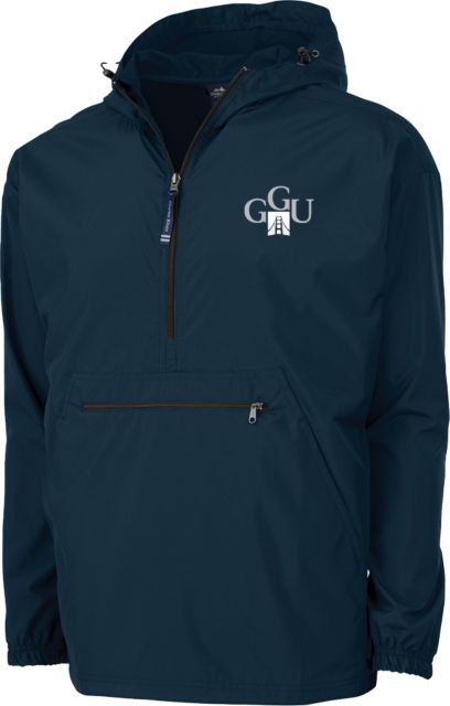 Golden Gate Charles River Pack N Go Pullover Rain Jacket Golden Gate University Insignia - ONLINE ONLY