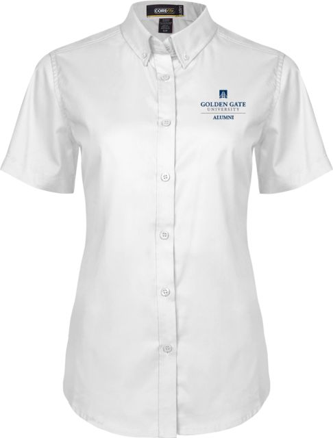 Golden Gate Women's Twill Button Up Short Sleeve Alumni - ONLINE ONLY