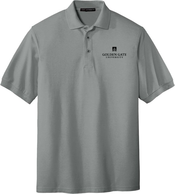 Golden Gate Cool Silk Touch Polo Golden Gate University Stacked - ONLINE ONLY
