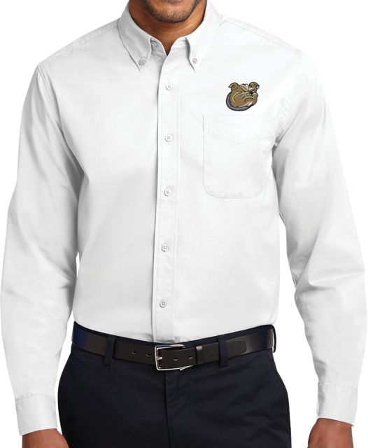 Bryant Twill Button Down Long Sleeve Bulldog Head - ONLINE ONLY