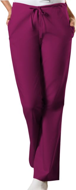 Southside Virginia Womens Wine WW Originals Drawstring Scrub Pant BLANK - ONLINE ONLY