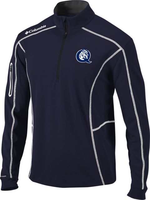Queens U of Charlotte Columbia Omni Wick Shotgun 1/4 Zip Queens Athletic Mark - ONLINE ONLY
