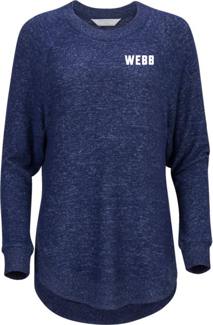 Webb School Boxercraft Womens Heather Cuddle Oversized Crew Webb Block - ONLINE ONLY