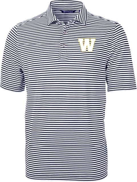Webb School C&B Virtue Eco Pique Stripe Polo Webb Vintage W - ONLINE ONLY