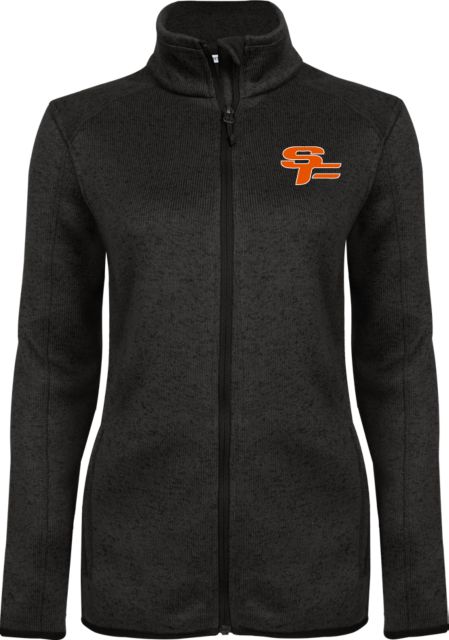 South Florida State Heather Womens Fleece Jacket Primary Mark EMB - ONLINE ONLY