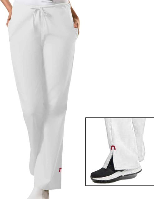 Womens White WW Originals Drawstring Scrub Pant - ONLINE ONLY