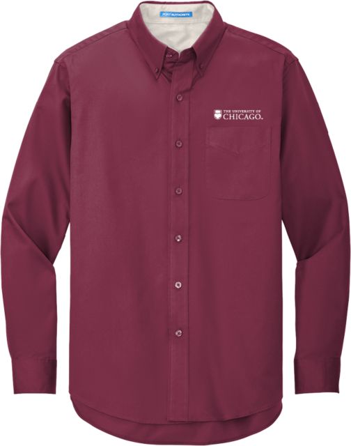 Chicago Twill Button Down Long Sleeve University of Chicago Shield - ONLINE ONLY