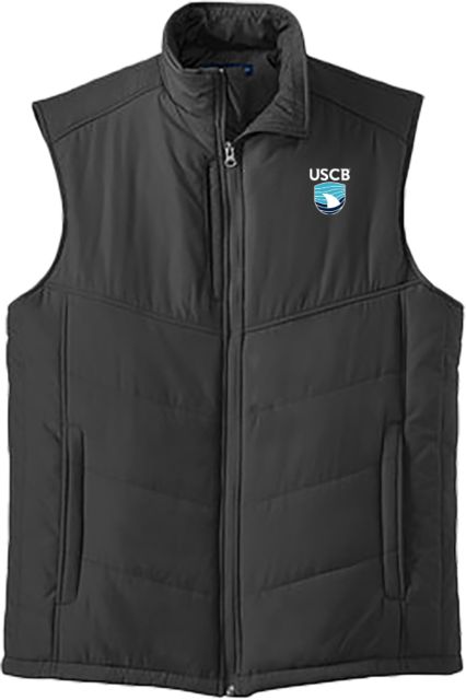 South Carolina Beaufort Puffer Vest USCB Institutional Word Mark Stacked - ONLINE ONLY
