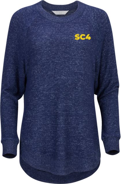St. Clair  Boxercraft Womens Heather Cuddle Oversized Crew SC4 Primary Mark - ONLINE ONLY
