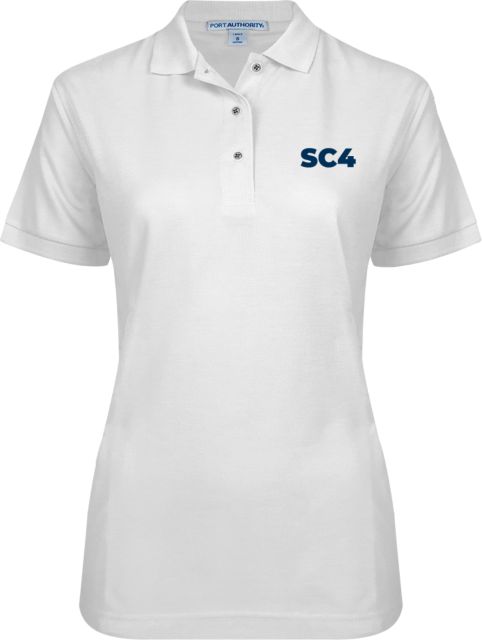 St. Clair  Womens Silk Touch Pique Polo SC4 Primary Mark - ONLINE ONLY