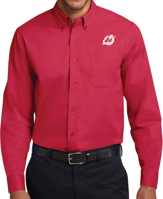 MSUM Twill Button Down Long Sleeve Dragon Mark - ONLINE ONLY