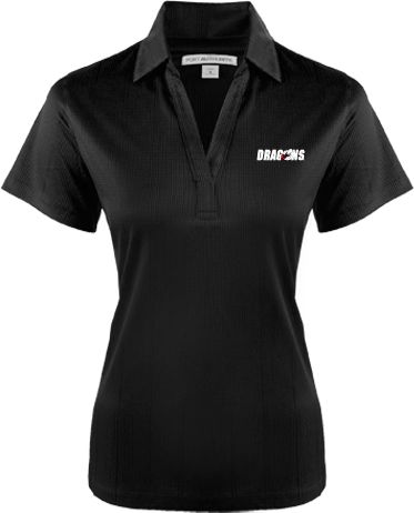 MSUM Womens Performance Fine Jacquard Polo Dragons - ONLINE ONLY