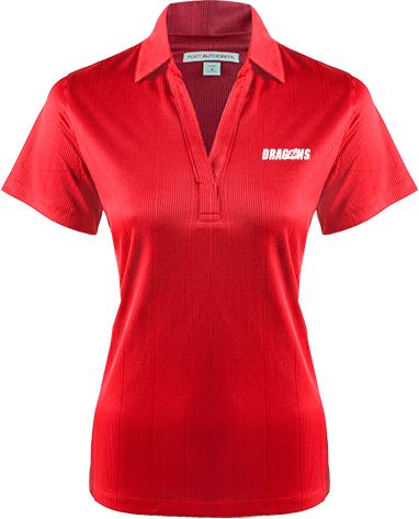 MSUM Womens Performance Fine Jacquard Polo Dragons - ONLINE ONLY