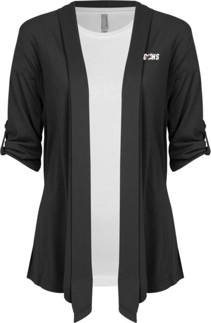 MSUM Womens Drape Front Cardigan Sweater Dragons - ONLINE ONLY