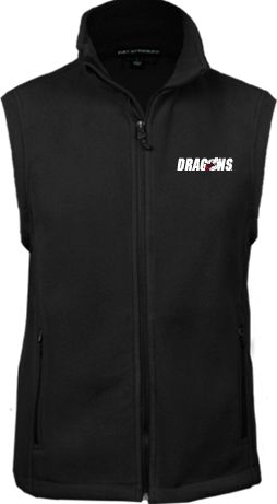 MSUM Fleece Full Zip Vest Dragons - ONLINE ONLY
