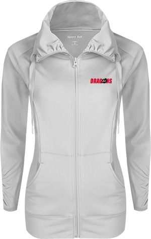 MSUM Womens Sport Wick Stretch Full Zip Jacket Dragons - ONLINE ONLY