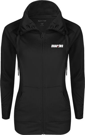 MSUM Womens Sport Wick Stretch Full Zip Jacket Dragons - ONLINE ONLY