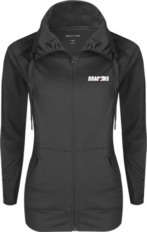 MSUM Womens Sport Wick Stretch Full Zip Jacket Dragons - ONLINE ONLY