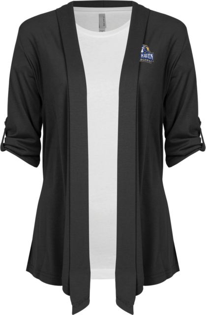 New Haven Ladies Drape Front Cardigan Official Logo - ONLINE ONLY