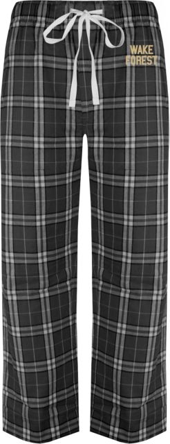 Wake Forest Flannel Pajama Pant Wake Forest Stacked - ONLINE ONLY