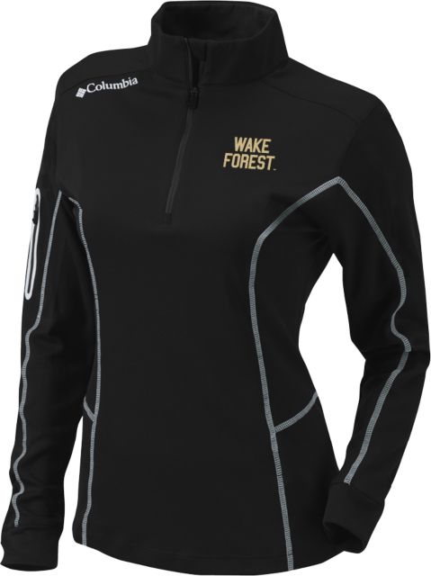 Wake Forest Columbia Ladies Omni Wick Shotgun 1/4 Zip Wake Forest Stacked - ONLINE ONLY
