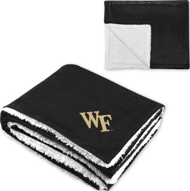 Wake Forest Super Soft Luxurious Sherpa Throw Blanket WF - ONLINE ONLY