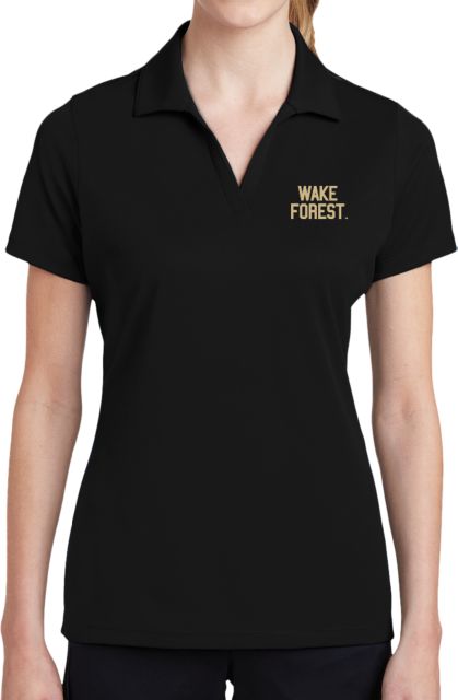 Wake Forest Ladies Dry Mesh Polo Wake Forest Stacked - ONLINE ONLY