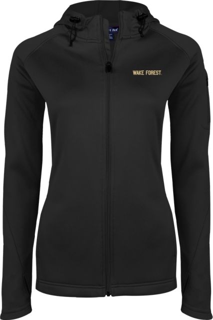 Wake Forest Ladies Tech Fleece Full Zip Hooded Jacket Wake Forest - ONLINE ONLY
