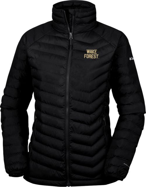 Wake Forest Columbia Powder Lite Ladies Jacket Wake Forest Stacked - ONLINE ONLY