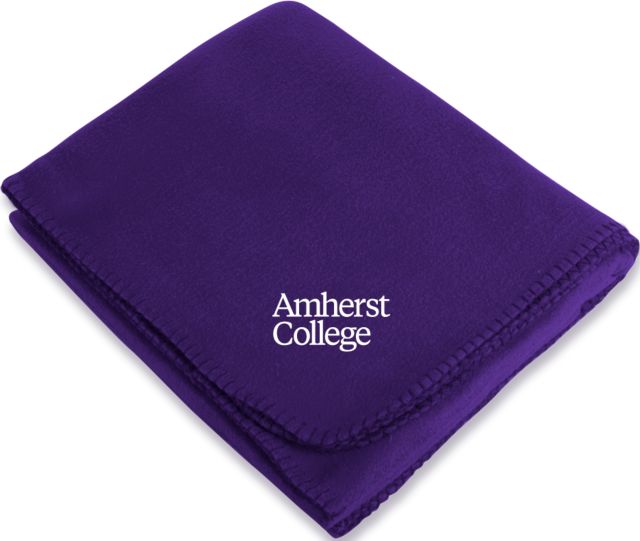 Amherst College Arctic Fleece Blanket Amherst College Wordmark - ONLINE ONLY