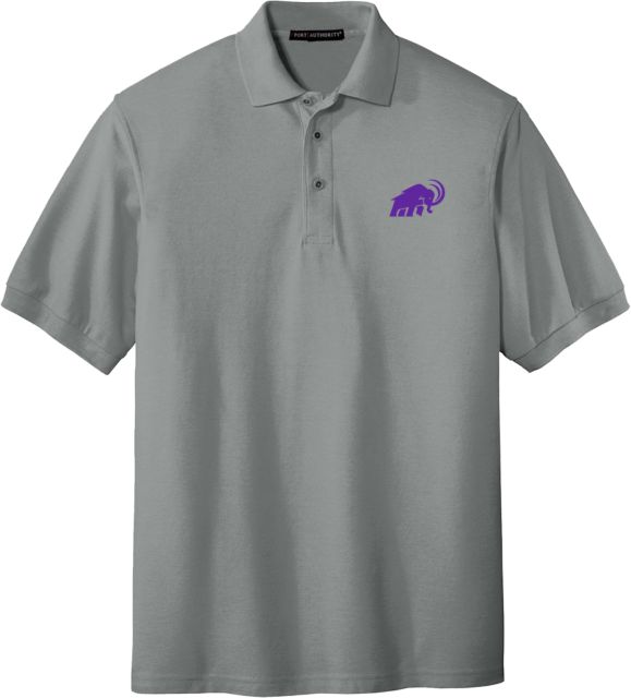 Amherst College Cool Silk Touch Polo Amherst College Mammoth - ONLINE ONLY
