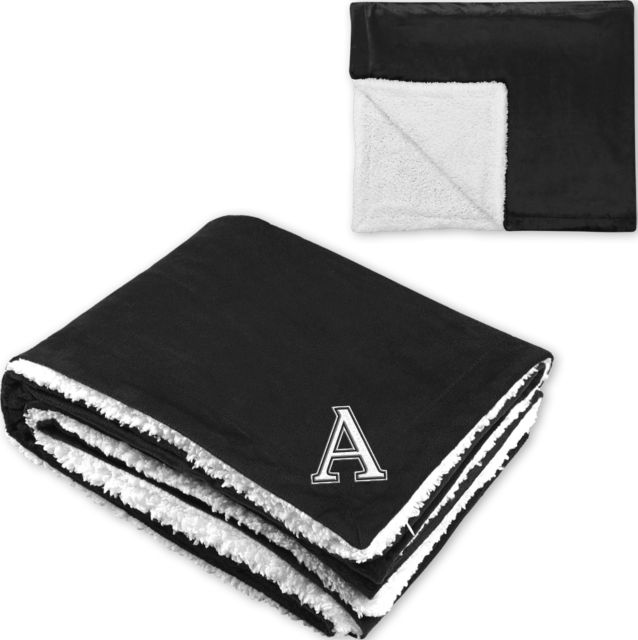 Amherst College Super Soft Luxurious Sherpa Throw Blanket EMBROIDERY - ONLINE ONLY