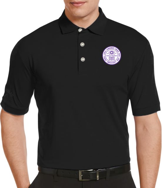 Amherst College Callaway Tonal Polo Amherst Seal - ONLINE ONLY