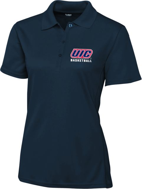 UIC Womens Clique Ice Dark Pique Polo UIC BASKETBALL - ONLINE ONLY