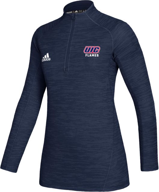 UIC Adidas Womens Game Mode 1/4 Zip UIC FLAMES - ONLINE ONLY
