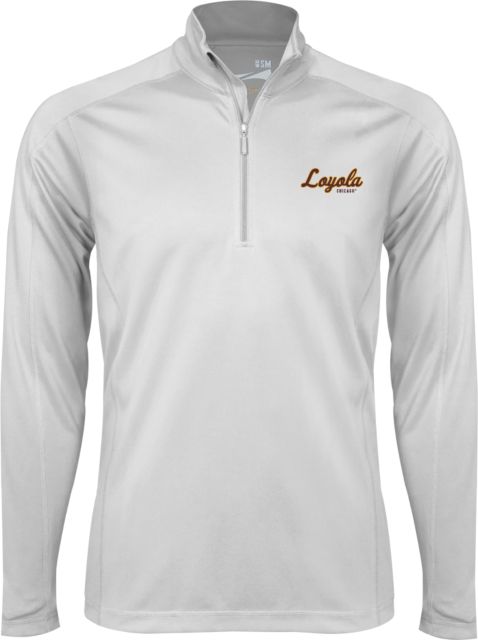 Loyola Chicago Syntrel Interlock 1/4 Zip Script Mark - ONLINE ONLY