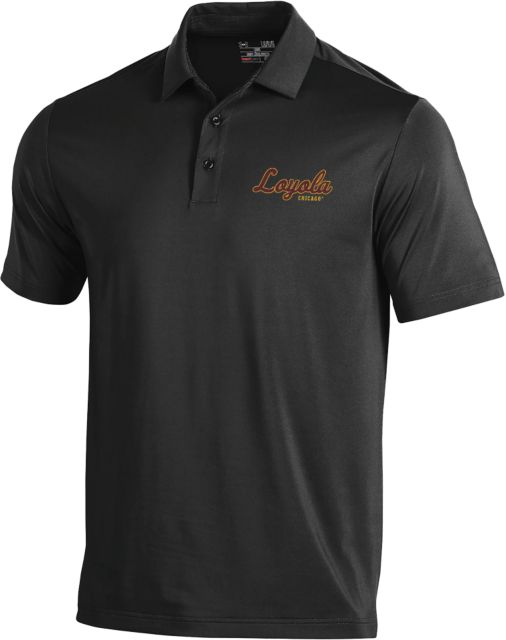Loyola Chicago Under Armour Performance Polo Script Mark - ONLINE ONLY