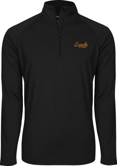 Loyola Chicago Sport Wick Stretch 1/2 Zip Pullover Script Mark - ONLINE ONLY